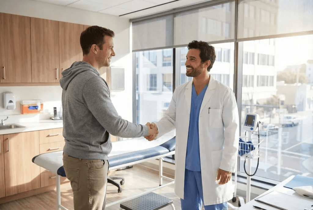 Modern non-invasive men's health treatment equipment